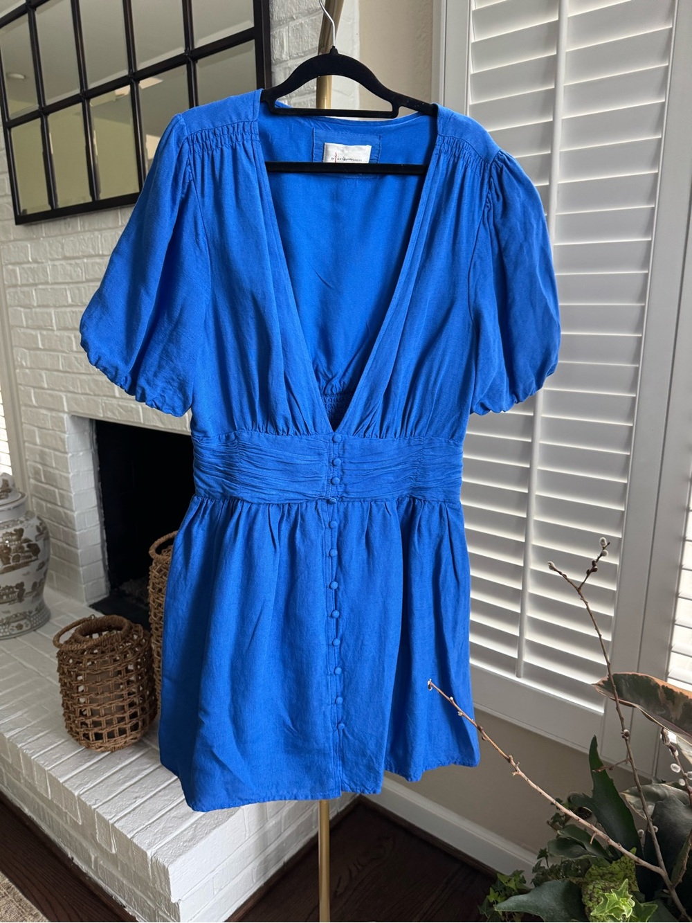Anthropologie Katerina Button Front Mini Dress - Picture 5 of 5